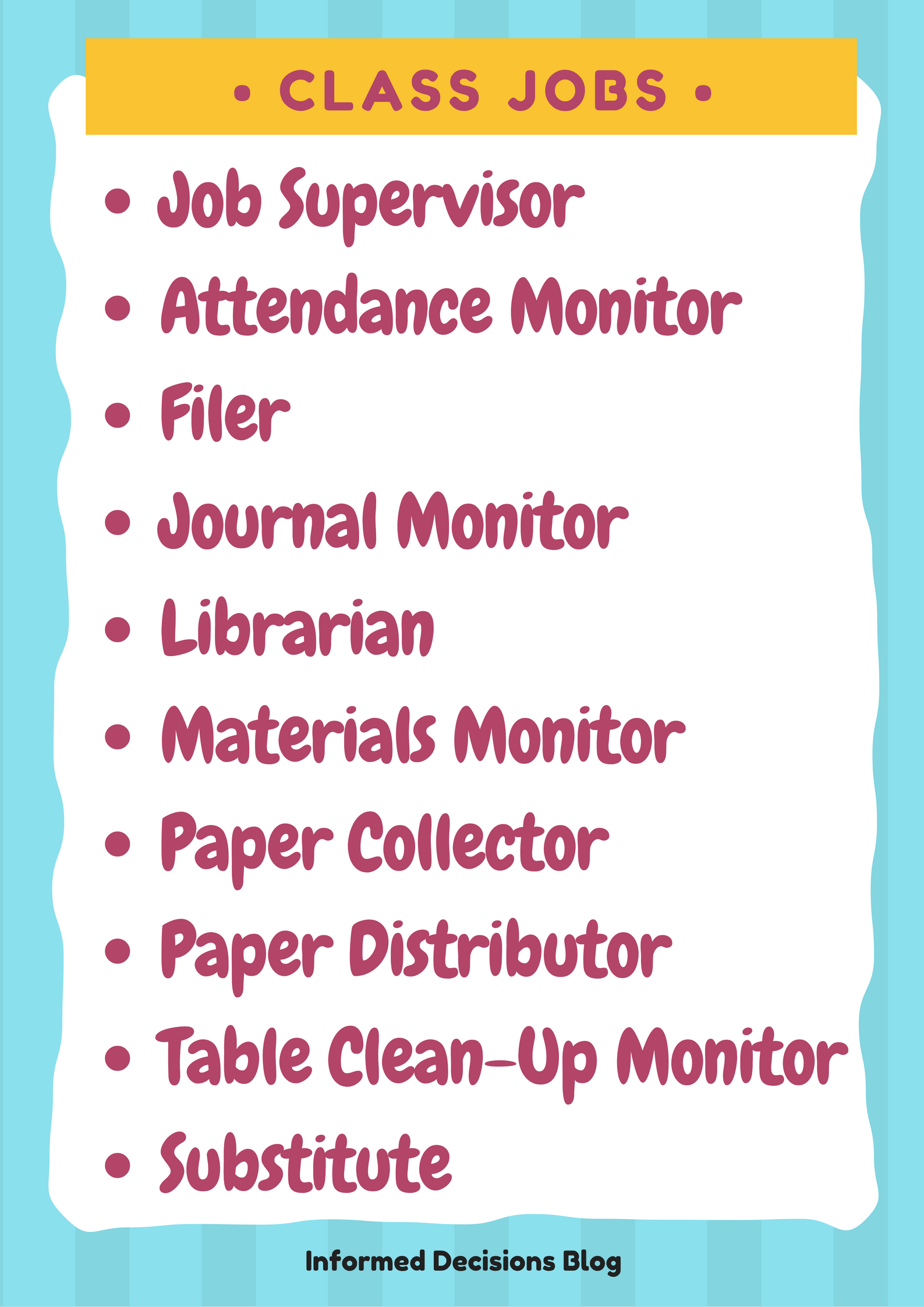 Class Jobs Chart