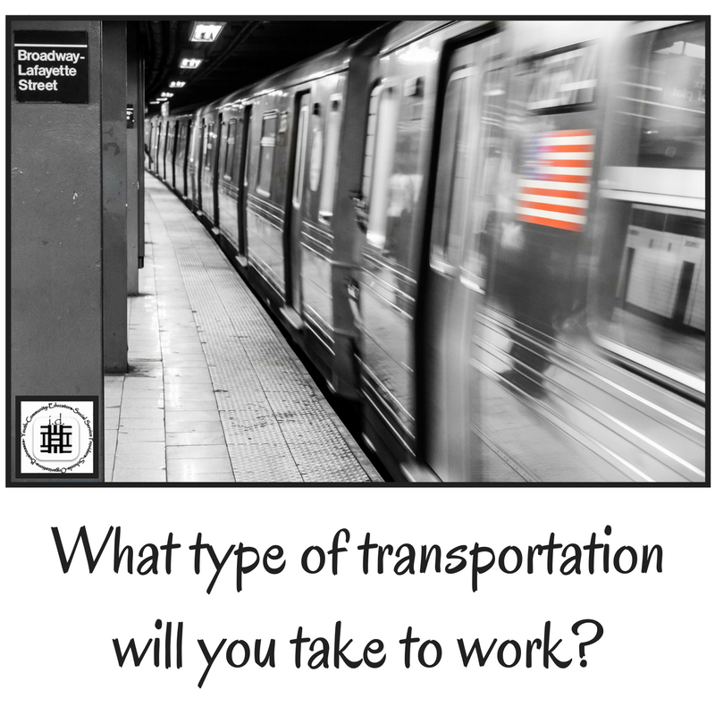 What type of transportation will you take to work