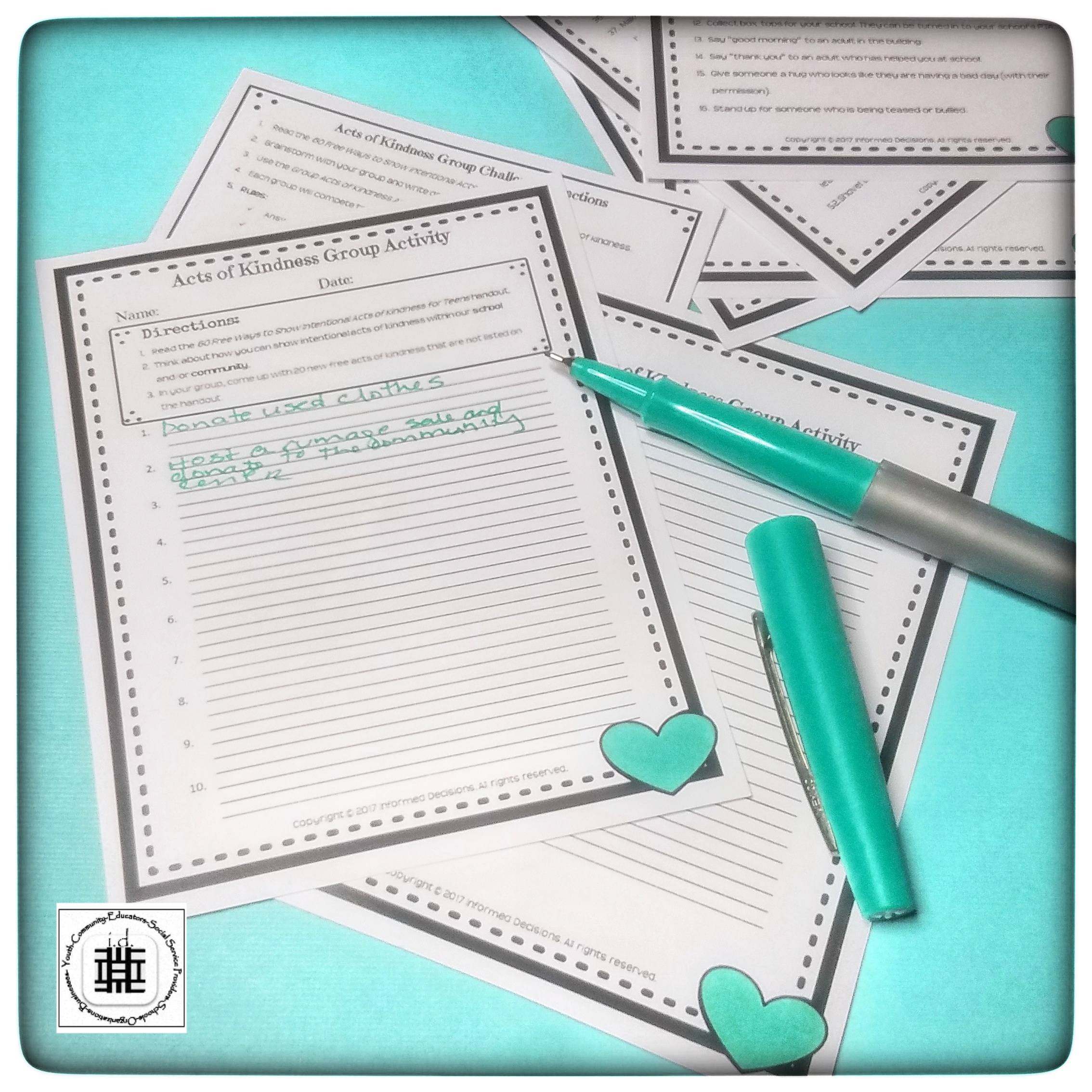 Intentional Acts of Kindness Challenge for Middle Schoolers and High Schoolers
