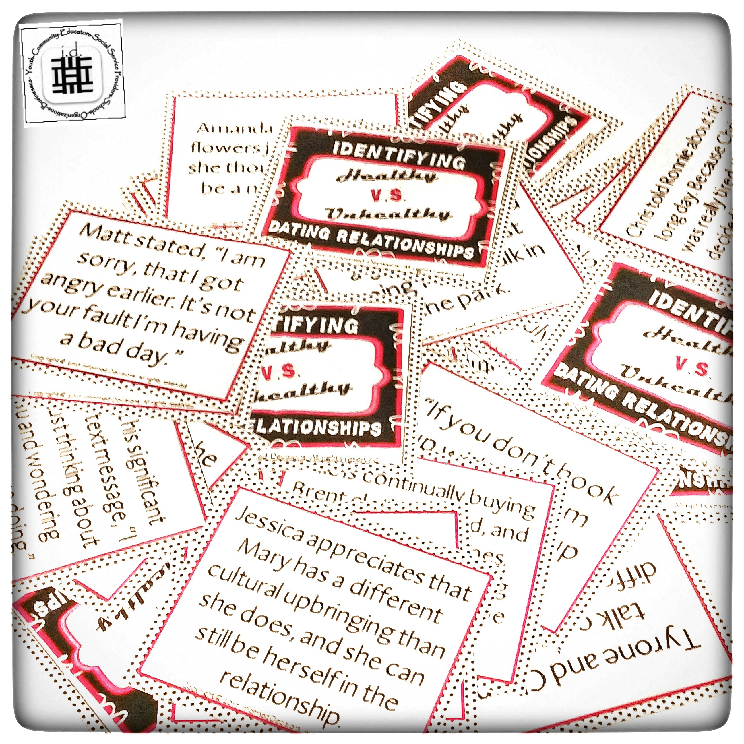 Healthy V.S. Unhealthy Dating Scenario Cards
